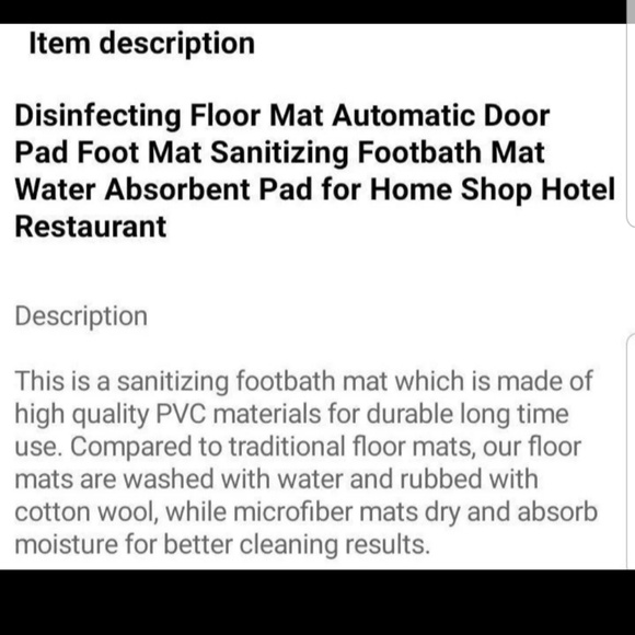 Disinfecting floor mat - Picture 2 of 6